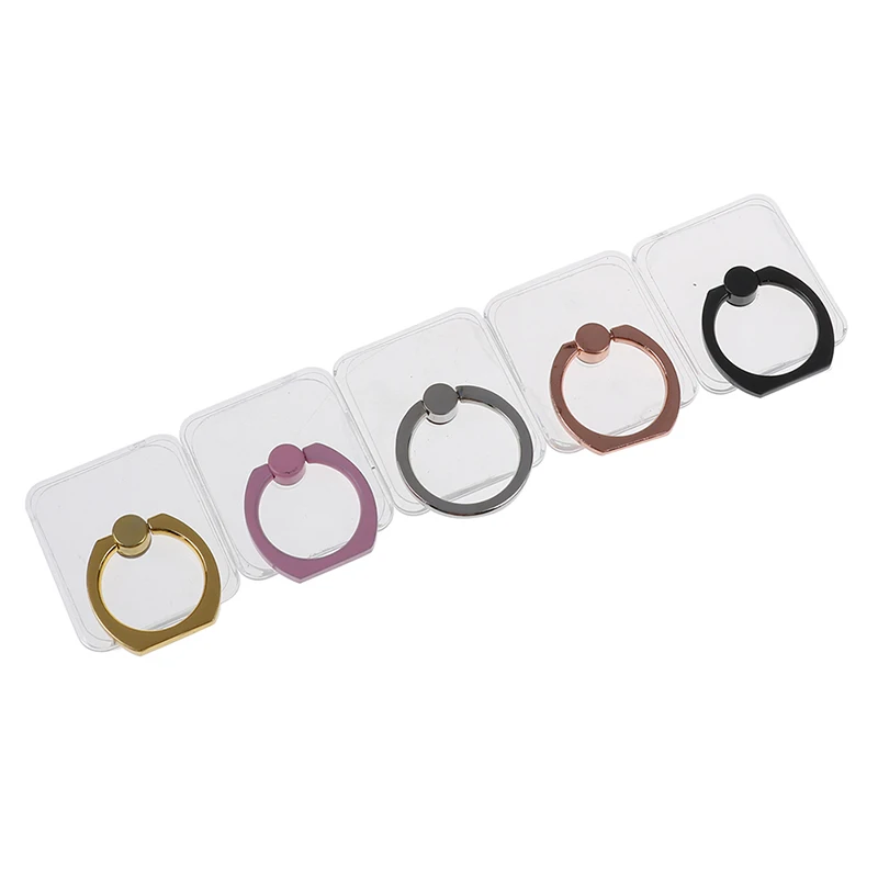 

New 1pc Universal Transparent Mobile Phone Finger Ring Cat Bear Star Heart support Finger Ring Holder Stand for iPhone holder