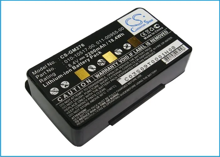 Аккумулятор Cameron Sino 2200mAh для Garmin gpscap 276, 276c, 296, 376C, 378478495, EGM478, 010-00543-00,100054300