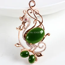 Высококлассный нефритовый античный резной дракон выдолбленный Топ(материал) нефритовый кулон женский стиль