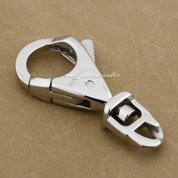 

316L Stainless Steel Unique Huge Heavy Clasp For KeyChian / Wallet Chain 3P007A