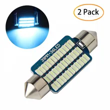 2 шт. 36LED Свет автомобиля декодирование автомобиля купольная внутренняя карта лампа для чтения белая табличка с регистрационным номером свет хвост коробка light39MM 3014 19Mar27