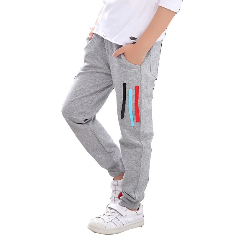 Штаны для мальчиков спортивные хлопковые брюки с надписями одежда для маленьких мальчиков Pantalones От 4 до 14 лет повседневная детская одежда