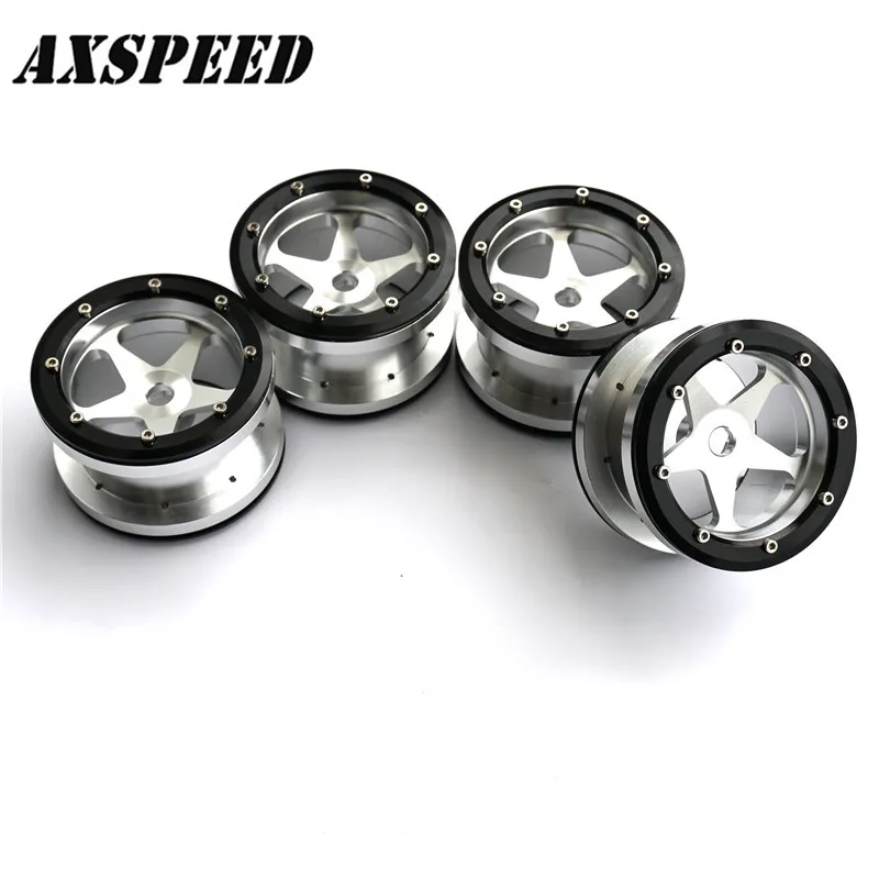 4pcs 2 2 inch Aluminium Wheel Rims Set for 1 10 RC Axial Wraith Trx 4