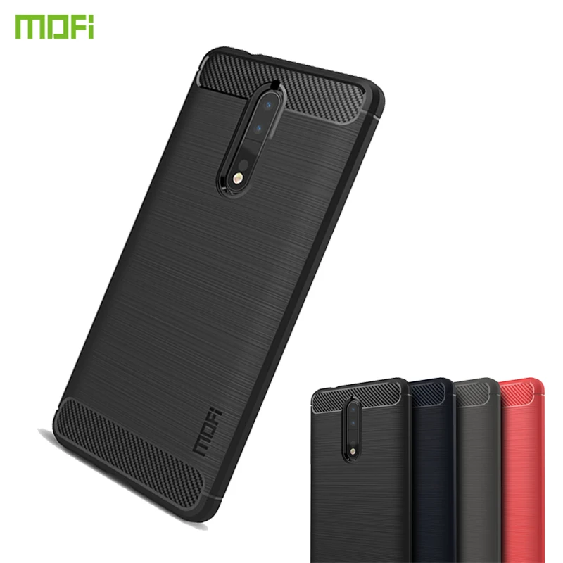 MOFi для Nokia 8 силиконовый чехол из углеродного волокна мягкий ТПУ ударопрочный