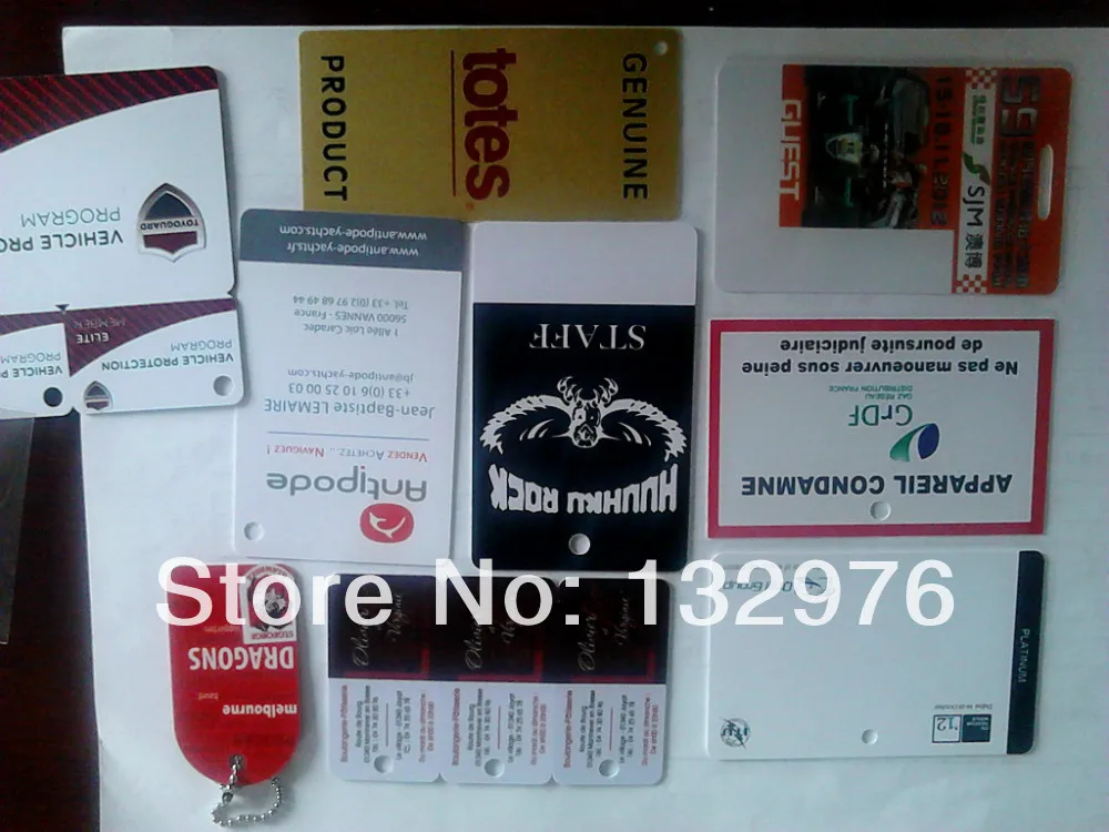 

Perforated PVC plastic card and pvc business card supply
