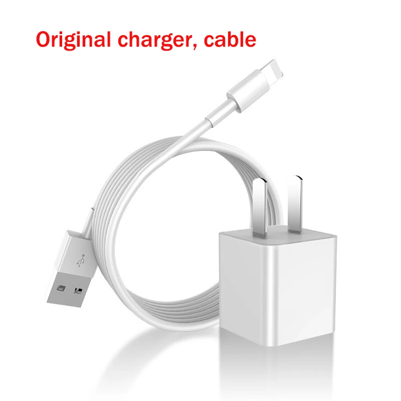 

Original USB Cable Charger For ipad mini air 2 iPhone 7 8 Plus 5S 5 6S 6 X XR XS Max SE Fast Charging Cable Travel Wall Charger