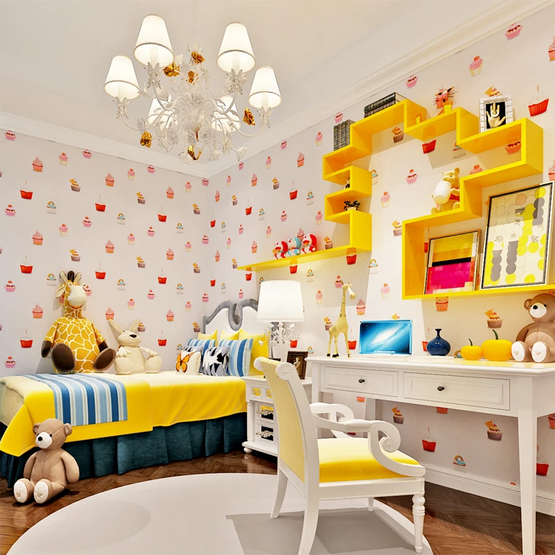 2016 Hot selling 3d embossed Non-woven Wall Coverings Eco-friendly Wallpapers for Kid's Room QZ0429 Free Shipping | Обустройство