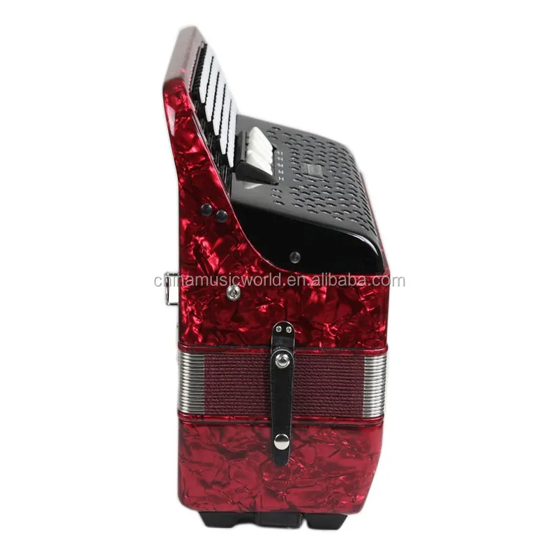 Afanti Super popular 72keys 96Bass Red Piano Accordion AFA-56 button accordion sale