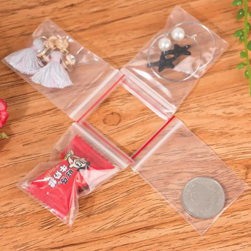 4x6 cm Plastic Ziplock Bags Jewelry Small Ziplock Bag for Products