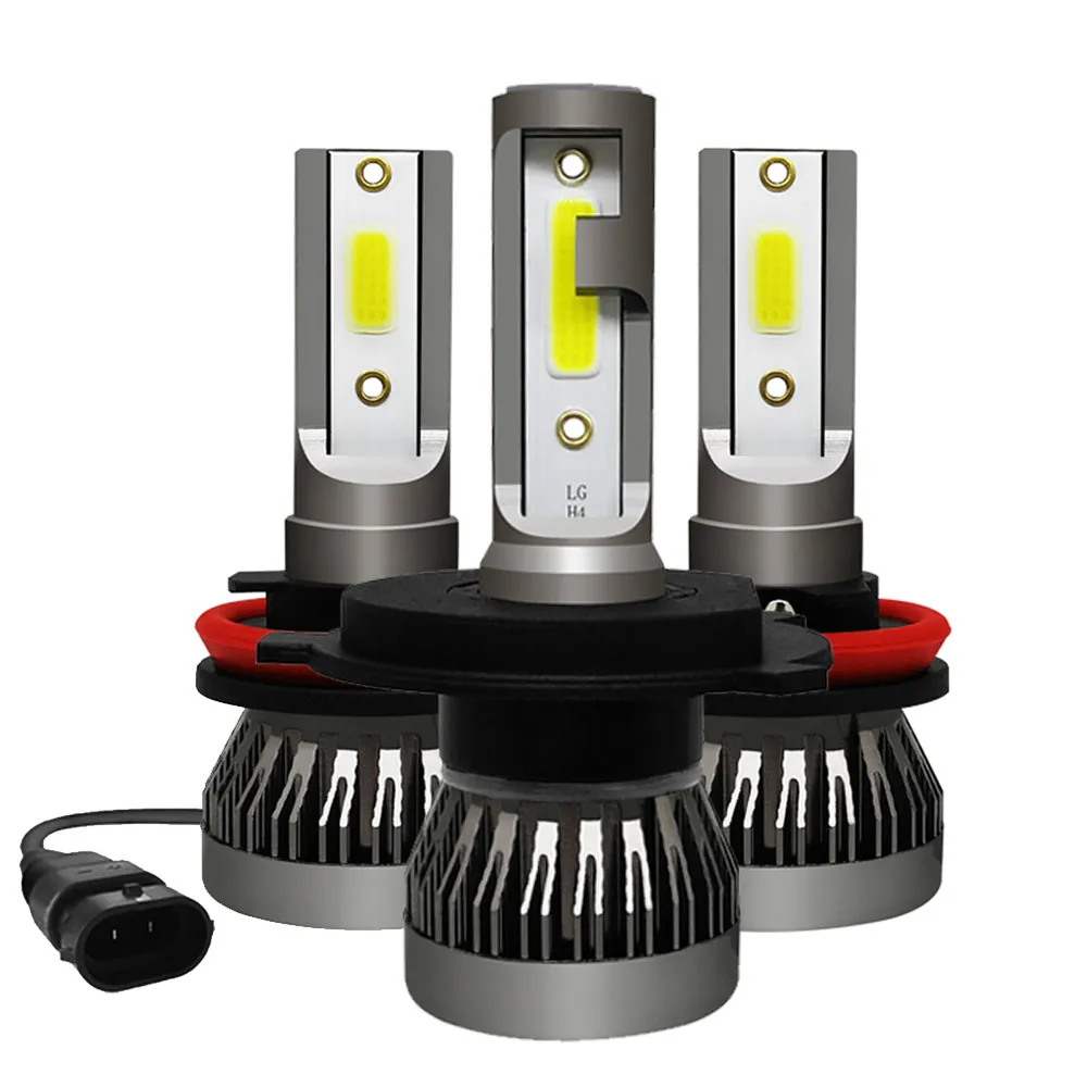 

2x Mini Size H1 H7 LED H4 H11 HB3 HB4 9005 9006 Led Car Headlight Bulb 6000K 9000LM 36W Auto Lights 12V Automobile Fog Lamp Bulb