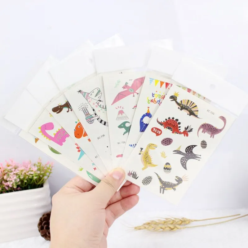 

Girl Stickers Waterproof Temporary Tattoo Sticker Dinosaur Animal Laptop Kawaii Boy Girl Baby Toys for Children Sticker Kids Toy