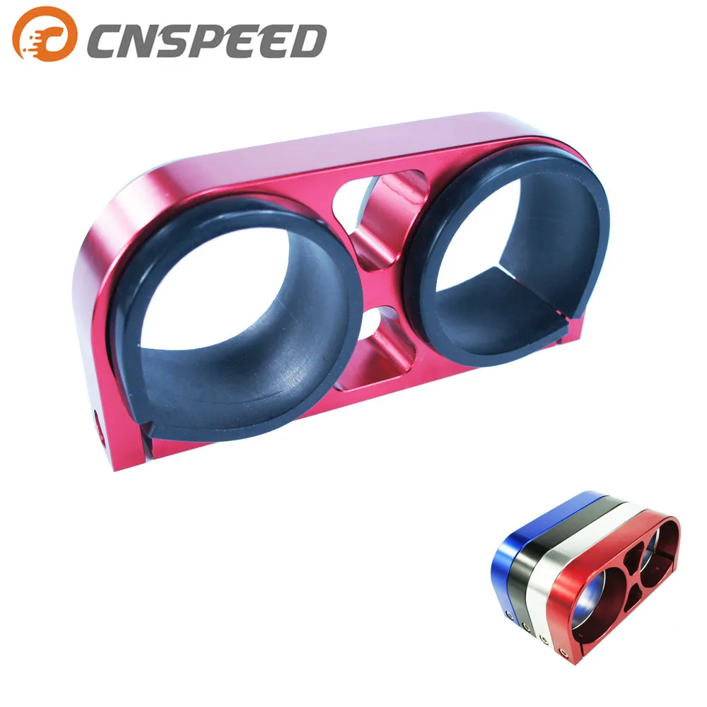

CNSPEED Billet Aluminum 60MM Dual Fuel Filter Fuel Pump Bracket/Clamp /Mount For 044 Fuel Pump YC101099