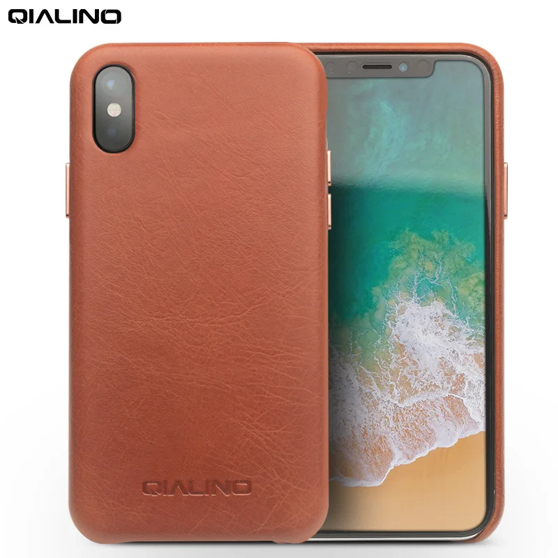 Купить Qialino из натуральной кожи чехол для телефона Apple ...