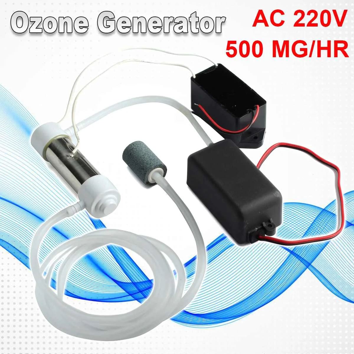 220V 500mg/hr Ozone Generator Tube DIY Water Air Sterilizer Ozonizer Purifiers