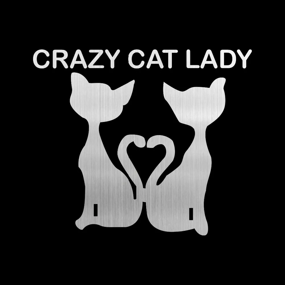 Tangcredy 10*10 см Crazy Cat Lady бампер для автомобиля наклейка и виниловые наклейки животных