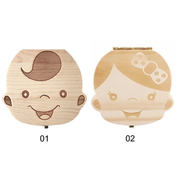 

Wooden Baby Boy Girl Teeth Save Box Baby Teeth Box Save Organizer Milk Teeth Box Tooth Storage Box