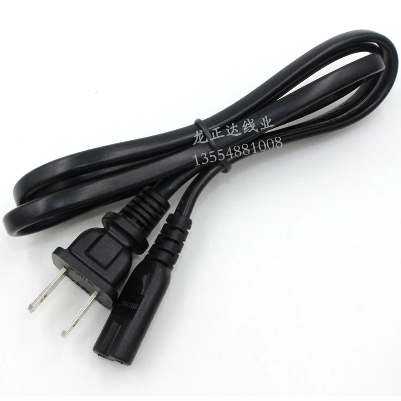 

Fusing US plug Power Cord Standard 1.2m-1.8m Japanese Plug 8 Word Power Cord Led Small Desk Lamp TV Audio Charger Line Two Holes Universa Free shipping