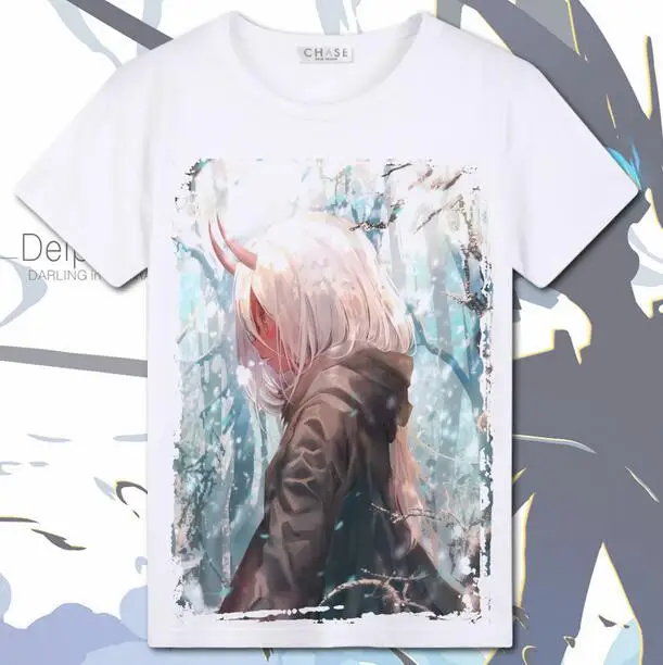 DARLING в FRANXX ноль два рубашки женские и мужские для мальчиков девочек детская