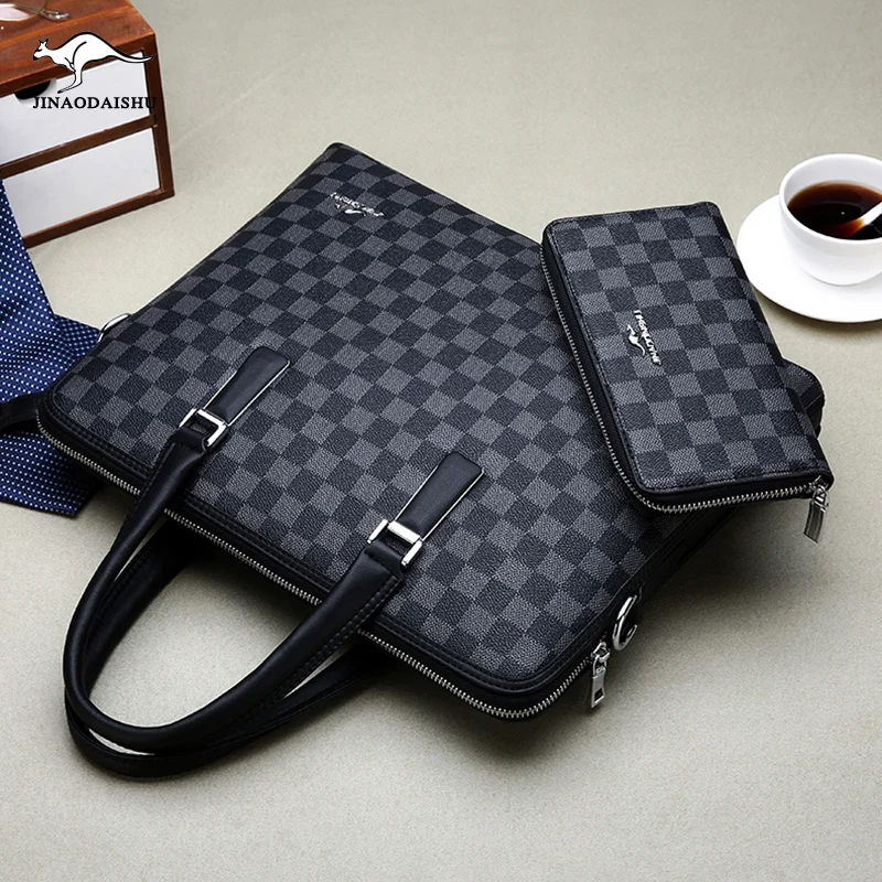 جديد تصميم الرجال ستوكات الجلود الاصطناعية حقيبة أعمال عارضة الكتف Crossbody حقيبة حقيبة للكمبيوتر المحمول السفر حقيبة