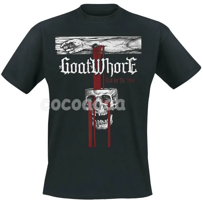 6 designs Harajuku Goatwhore Rock Brand shirt 3D Skull mma fitness Hardrock heavy Dark Metal Punk 100%Cotton skateboard hip hop