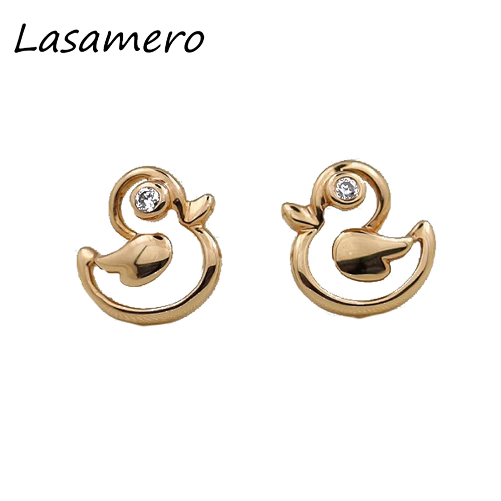 

LASAMERO 0.032CT Round Cut Natural Diamond Cluster Earrings 18K Gold Diamond Halo Stud Earrings Fine Jewelry Earring Studs