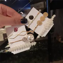 1 компл. Корейская Мода Металл золото Цвет Imitiation заколки для волос с жемчугом для женщин обувь девочек Бобби булавки заколка инструменты для ухода за красотой