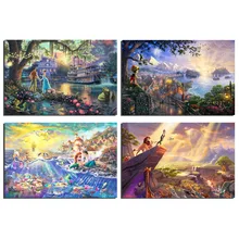 Томас Kinkade Pocahontas Красавица и Чудовище Спящая красавица Арт холст плакат живопись Настенная картина принт домашний декор для спальни