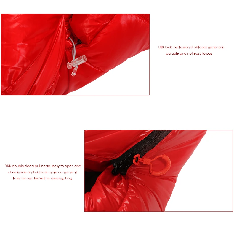 Branco para Baixo Saco de Dormir de Inverno Aegismax Nova Aegis C500 e c700 Ultraleve Caminhadas Camping Múmia 90% Pato Primavera Outono 216 82 cm 11 Saco De Dormir de Inverno Primavera Outono 216*82 cm