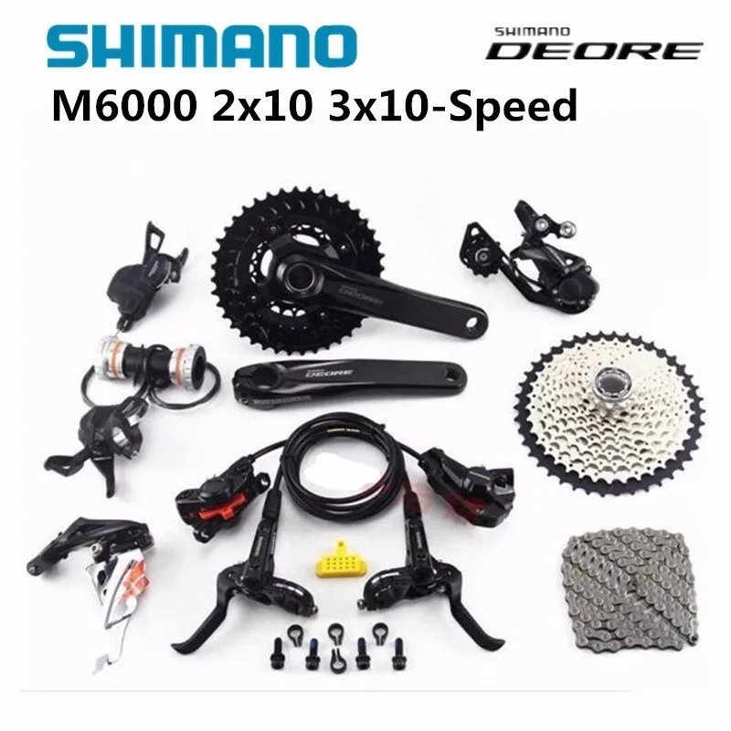 

Shimano DEORE M6000 2x10s 3x10s Speed 11-42T MTB Mountain Bike Accessories Bicycle Groupset Shifter/Derailleur/Crankset