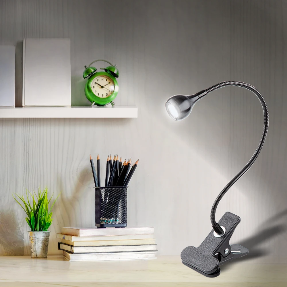 

USB Table Lamp Led Clip Holder Desk Lamps Flexible Bedside Lamps for the Study Bedroom Living Room Home Decoration