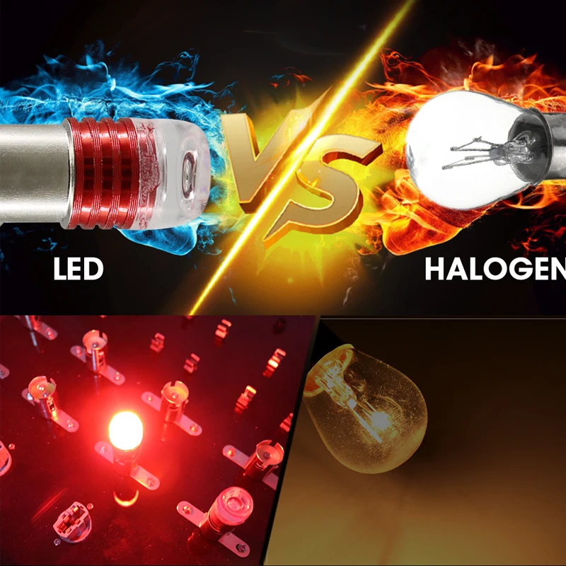 

HLXG 2X 1157 led BAY15D P21/5W t20 7443 auto strobe red white flash light brake blink light Lamp Bulb DC12 Auto Tail Stop