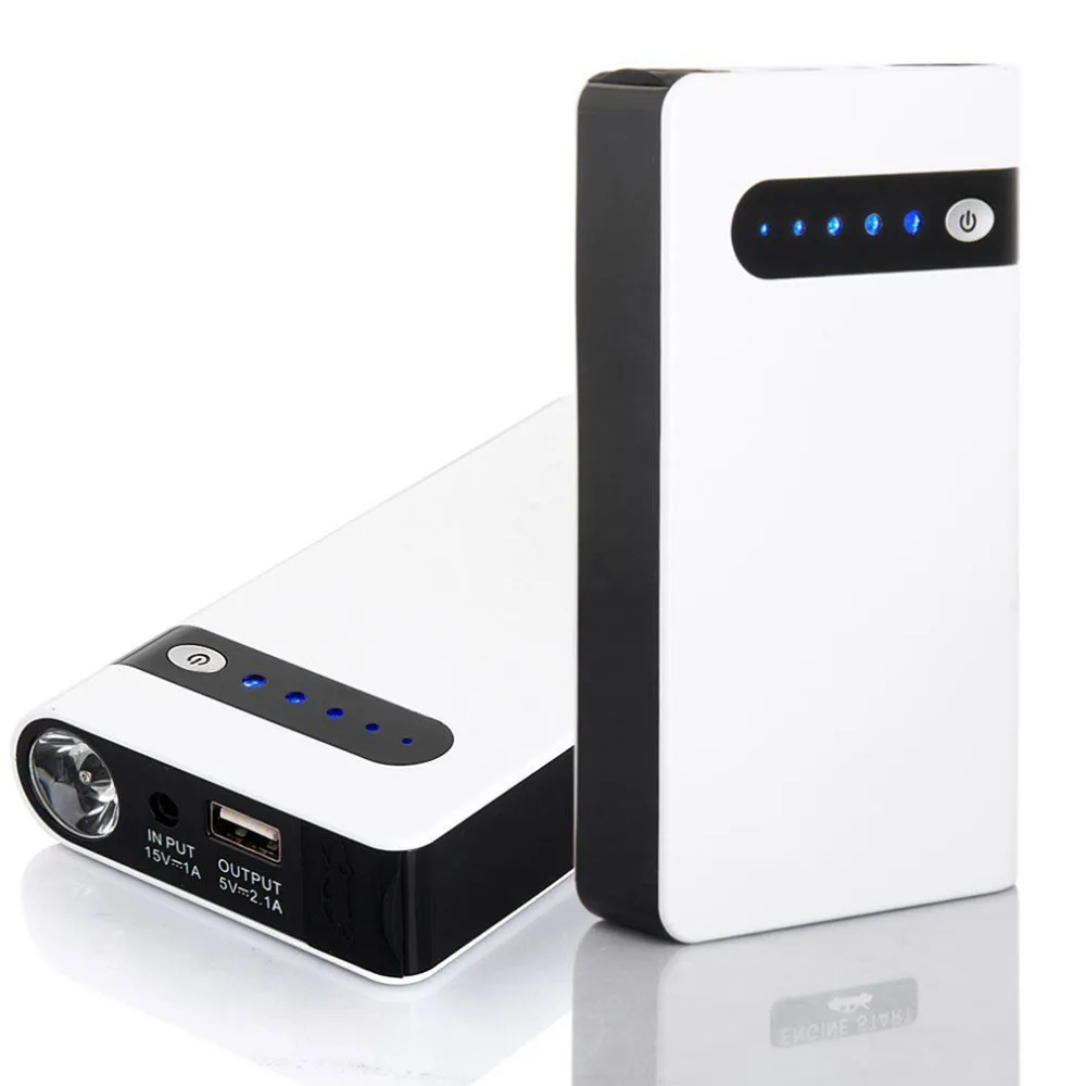 1 Set US Plug 12V 20000mAh Mini Car Jump Starter SOS Emergency Charger Power Bank Battery Torch Booster