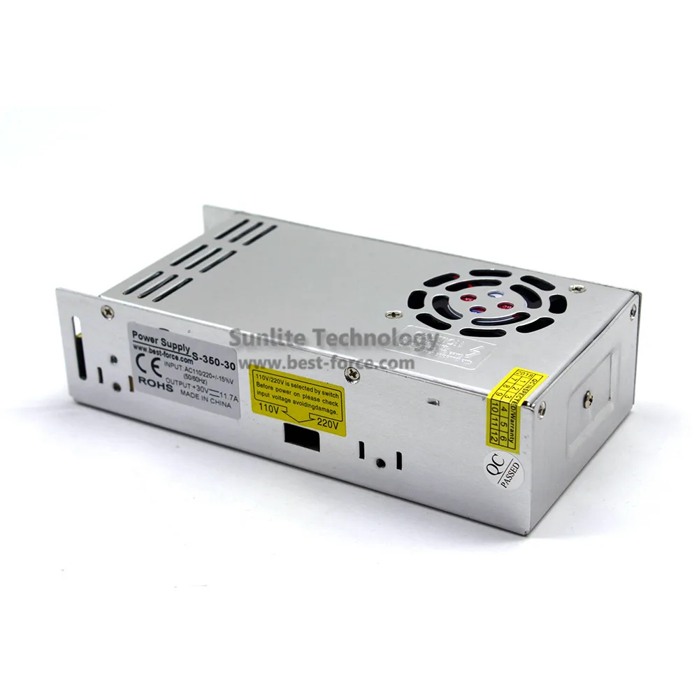 Переключение Питание драйвер переменного тока 110 V 220 V Вход для DC30V 11.7A 350 W Источники питания для Камера ЧПУ видеонаблюдение двигатель 3D-принтеры шагового двигателя