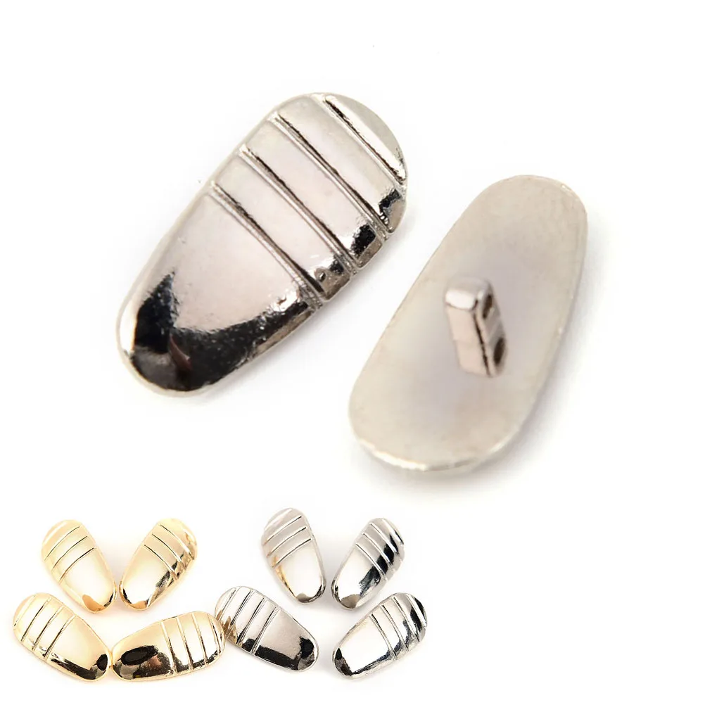 2 пары металлических носоупоров очки Аксессуары Солнцезащитные Очки носоупоры винт золотой и серебряный цвета