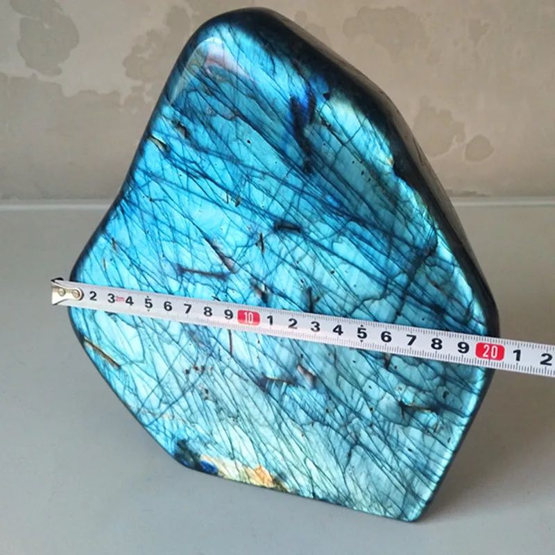 4.6kg Natural labradorite stone crystals home decoration polished blue moonstone chakras healing stone fengshui housedecoration