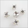 30 pièces tibétain ton argent fleur entretoise perles embouts charmes 5x7mm ► Photo 2/4