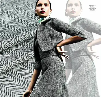 

Clear and simple striped linen fabrics imported from South Korea minimalist animal classic fashionable thin dress coat primer