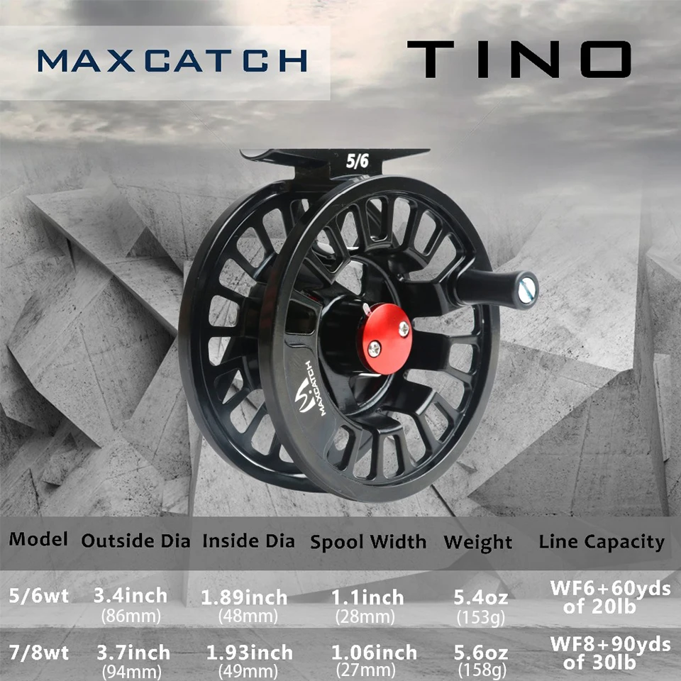 Carretel de Pesca com Mosca de Alumínio Pré-carregado com Linha de Mosca Maximumcatch Maxcatch Fundir Suporte Líder 5-8wt 10 Cheap Carretilhas de pesca