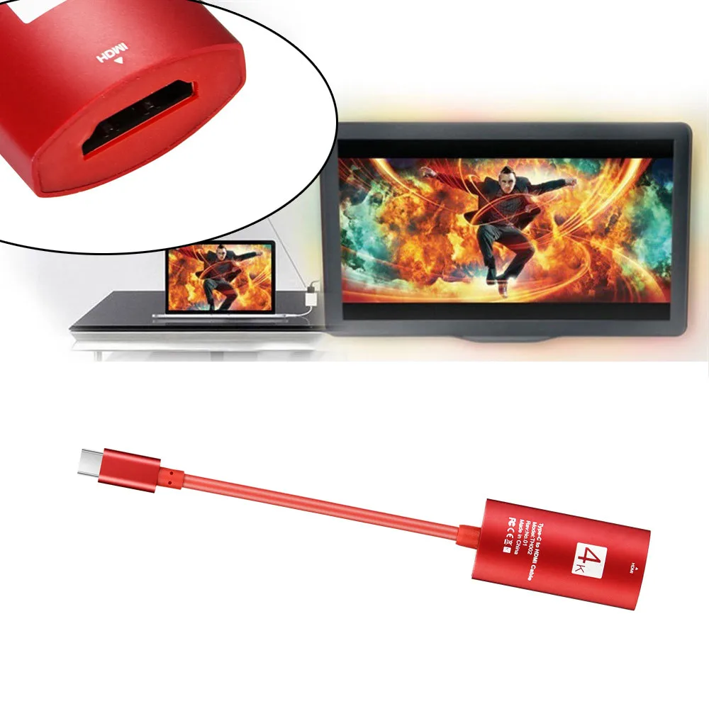 Переходник CARPRIE Type C в HDMI USB 3 1 4K HDTV Кабель адаптер для Samsung Xiaomi HUAWEI|Переходники и