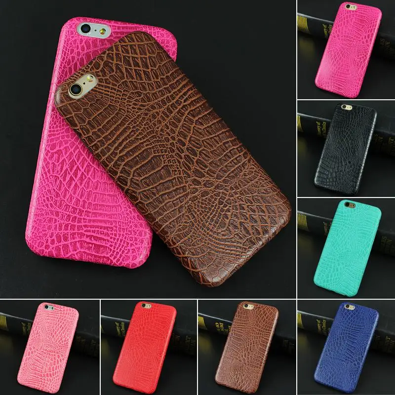 For iphone 7 6 6s Case Luxury Crocodile Snake Print Leather Case Back Cover for iphone 7 6 6s Plus 5 5S SE Phone Bags Coque Capa
