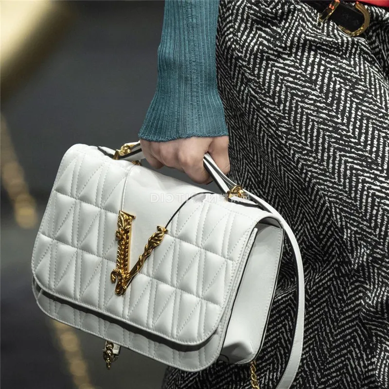 

2019 New Summer V-shaped Rhombic Portable Messenger Bag Famous Designer Women Purse and Handbags Shoulder Crossbody Bags