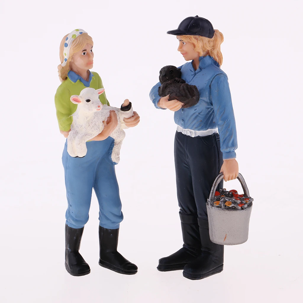 Farm Animals Figurines Toys Simulation Farm Animals Toy Sets Mini Plastic Figures Models Dollhouse Farm Life Scenes Decor