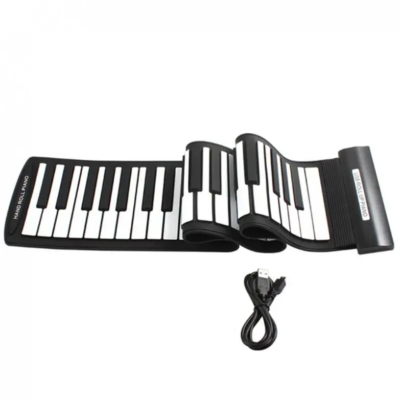 Профессиональная MIDI клавиатура KONIX MD61 портативная Модная Складная электронная с
