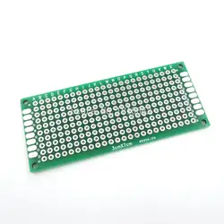 См 5 шт./лот 3X7 см 3*7 см Double Side Прототип pcb Макет универсальный для Arduino 1.6mm2.54mm практика DIY Электронный комплект луженая