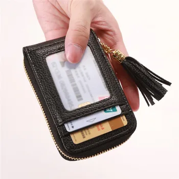 

Ladies Wallets Fashion Tassel Multi-Function Multi-Card Portable Coin Package id card holder wallet case monedero mujer