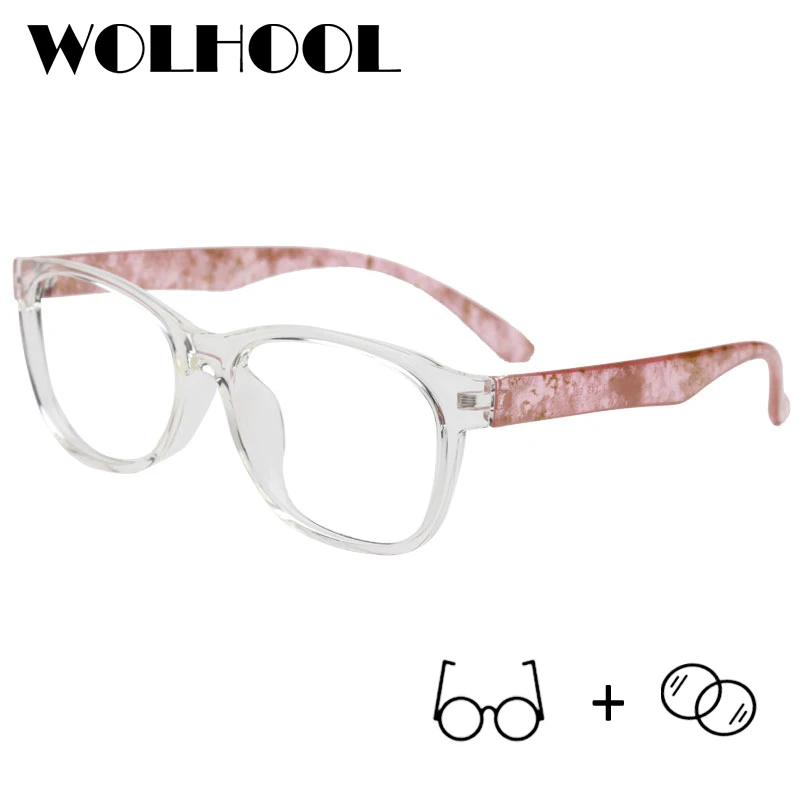 2019 New TR90 Transparent Prescription Glasses Women Myopia Optical Spectacles Clear Lens Corrective Lenses |