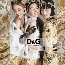 Wonderland эксклюзивный модный гобелен, жаккардовая ткань с золотым блеском, жесткая ткань