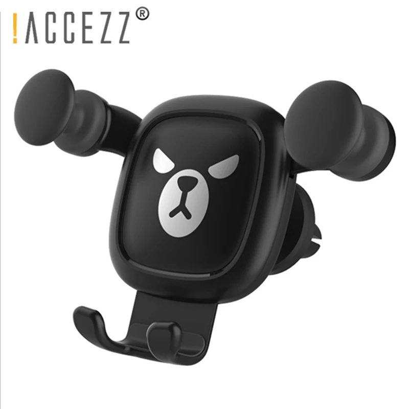 

!ACCEZZ Gravity Cool Metal Air Vent Mount Stand Holder For iPhone X Samsung Xiaomi Huawei Universal 360 Degree Rotatable Support