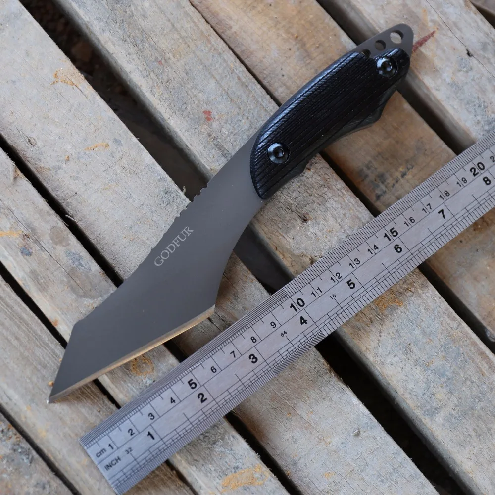 

GODFUR ST-002 fixed knife sharp field survival tactical tools outdoor camping hunting knife with lmported fixed blade knives