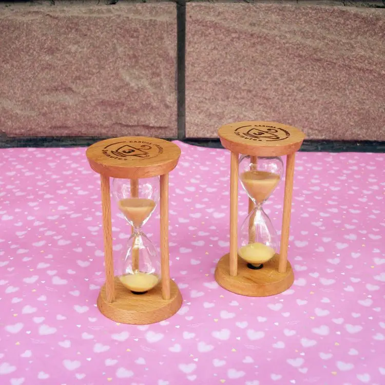 

3 Sand Colors Wooden Sand Clock Sandglass Wood Hourglass Coffer Time Counter Count Down Timer Sand Hourglass 3 Minutes